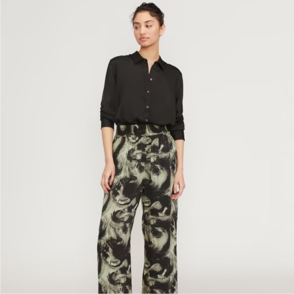 Everlane The Satin Pull-On Flowy Wide Leg Pant Size XXS - Picture 1 of 6